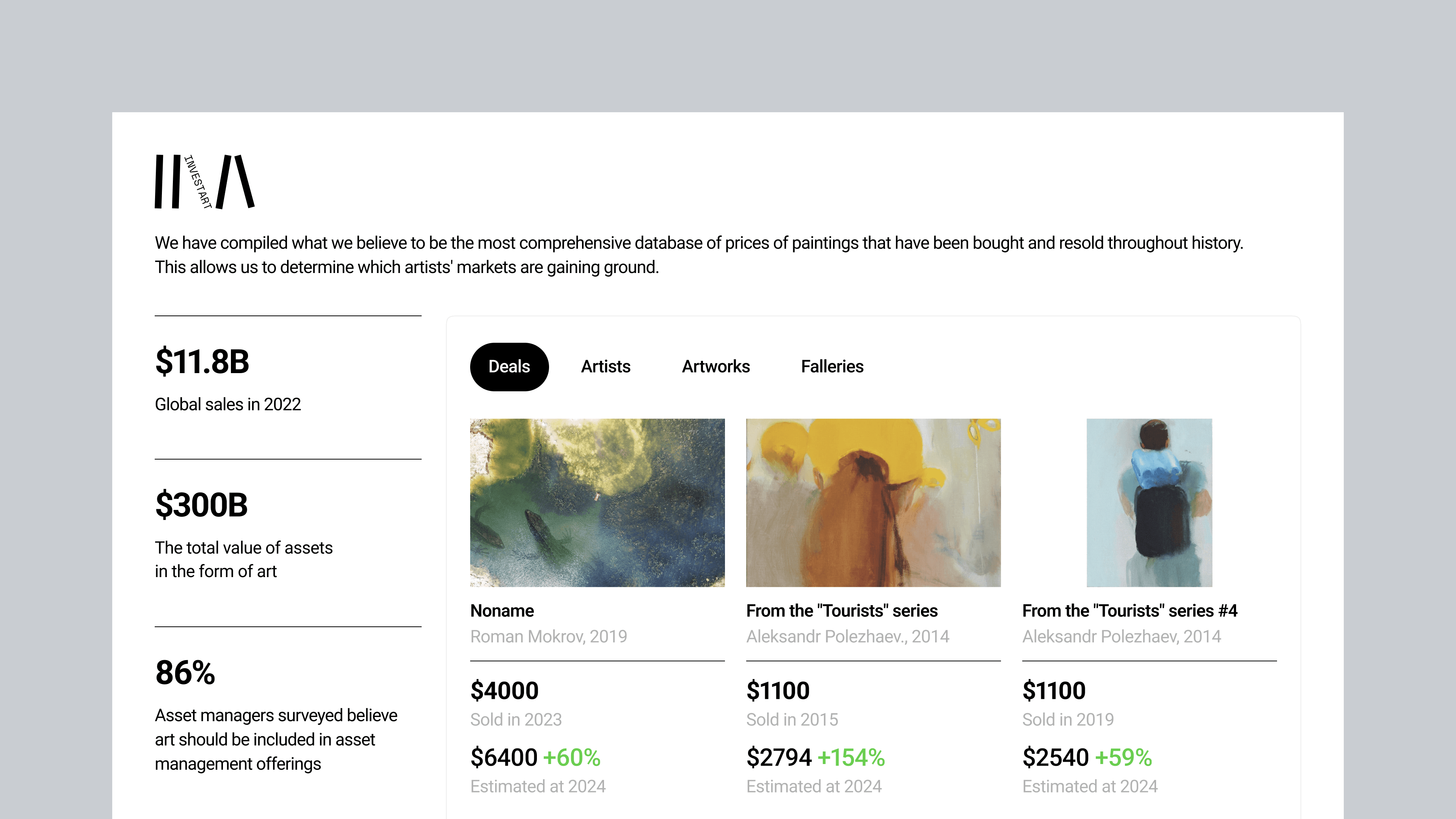 InvestArt marketplace