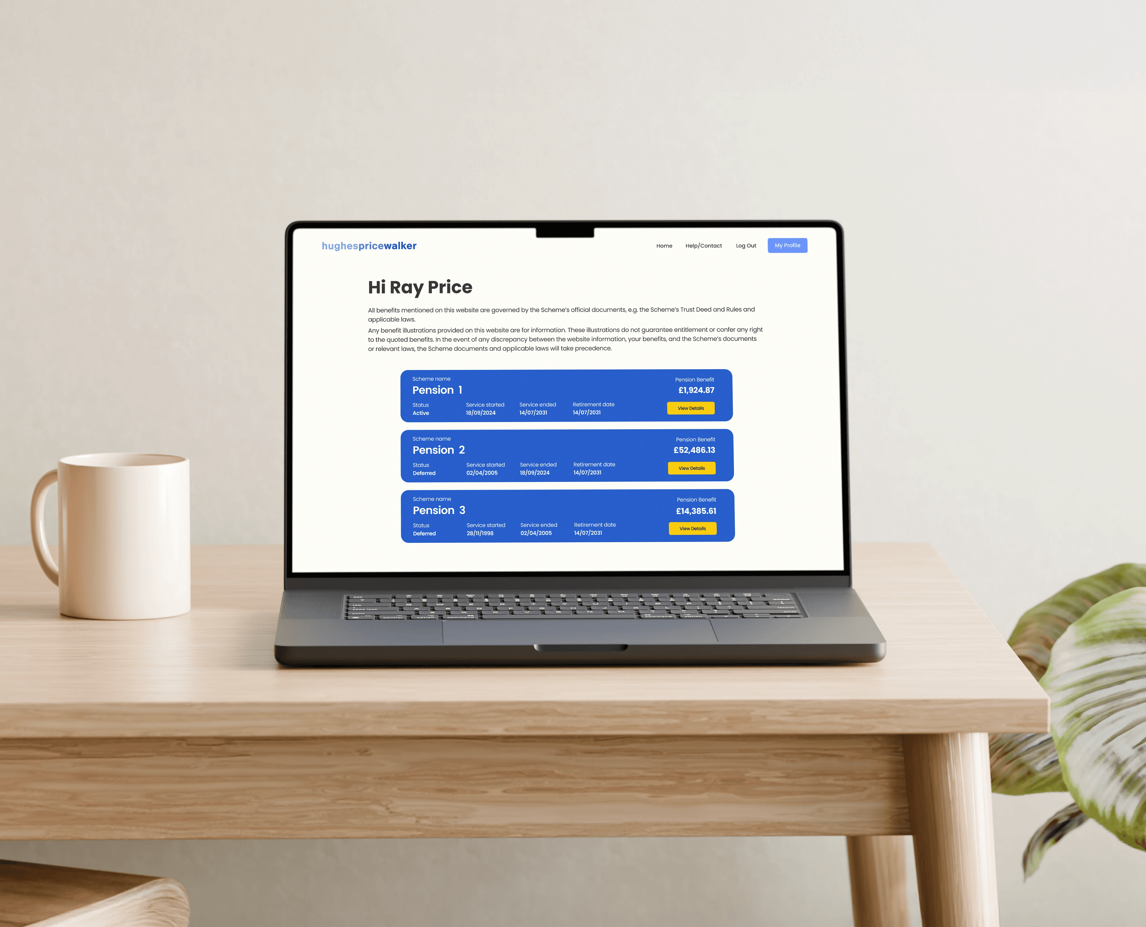 Hughes Price Walker Pension Portal