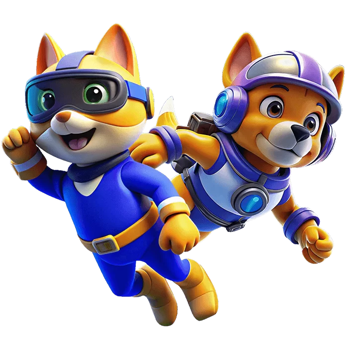 Obrázek pejsků z tlapkové patroly.