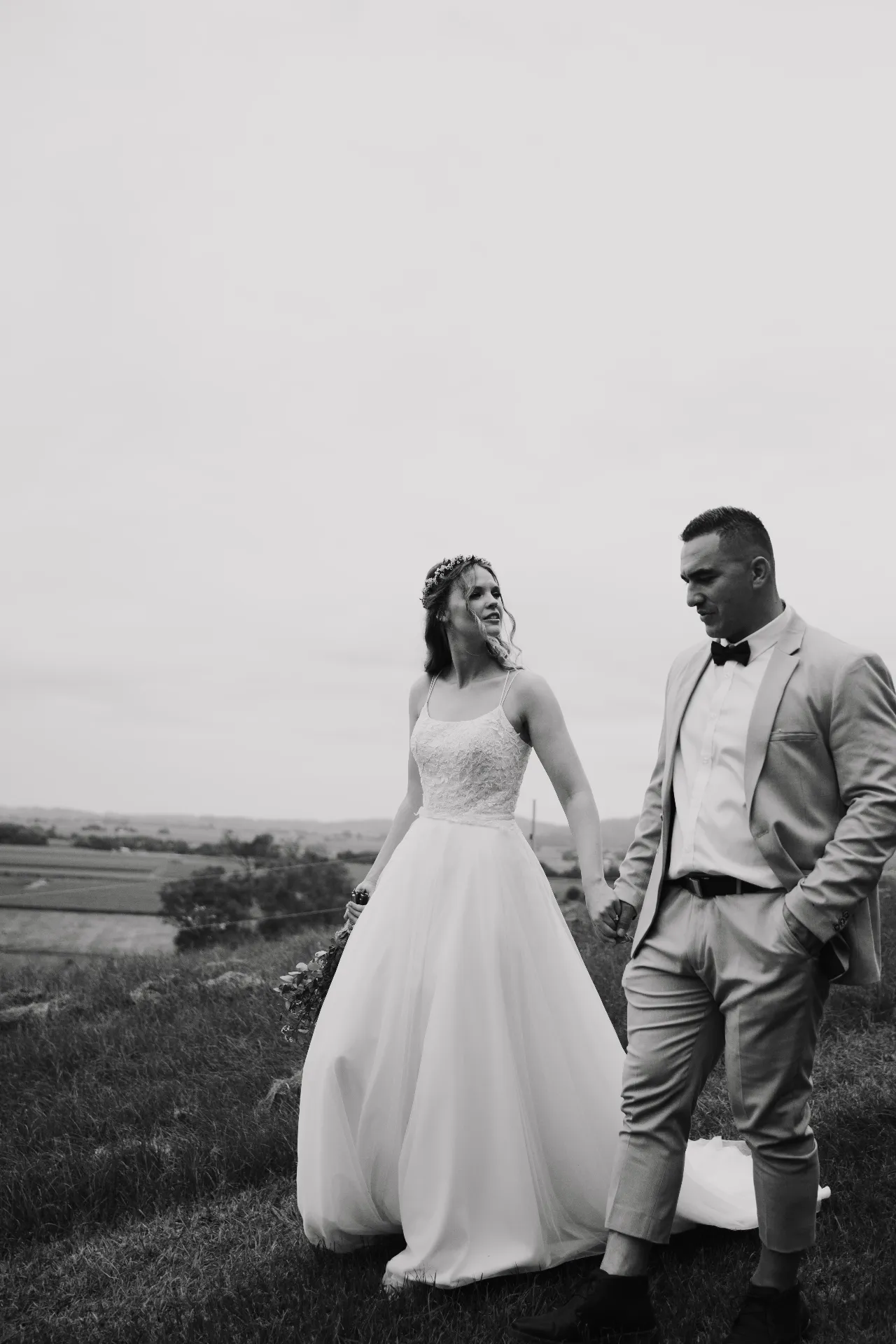 woman in white wedding dress