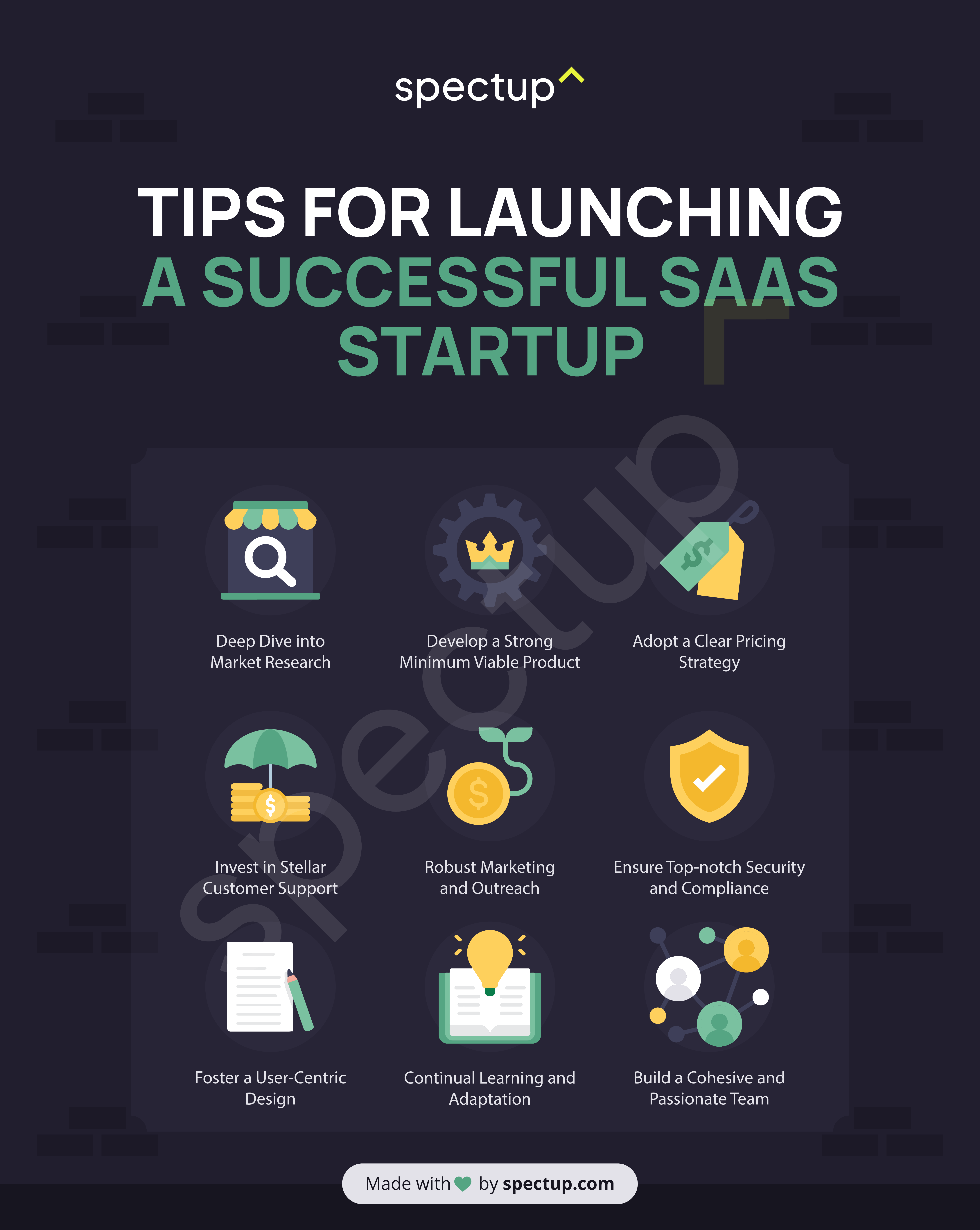 Infographic: Tips for Launching a Successful SaaS Startup
