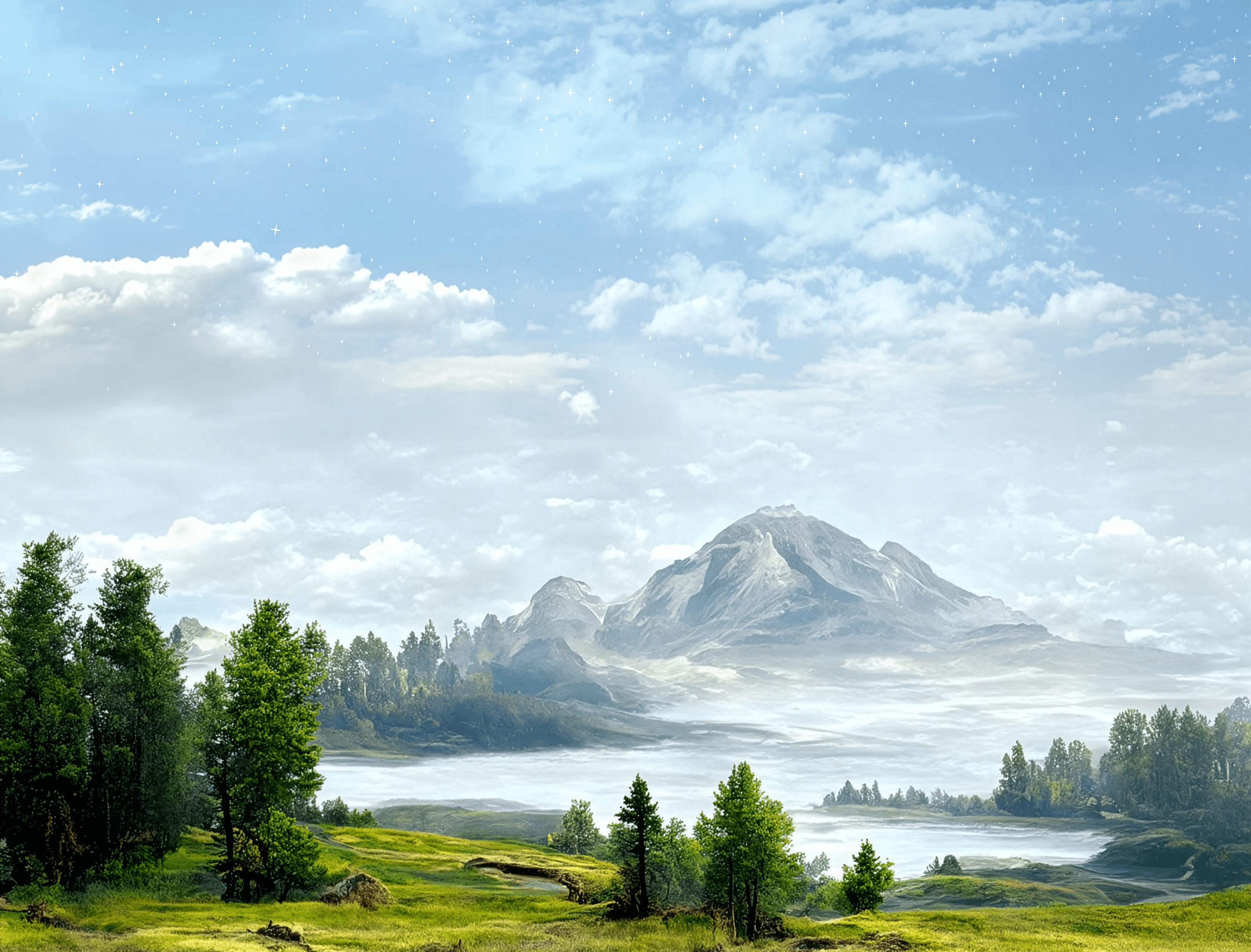 kids lying on a glass land and smiling