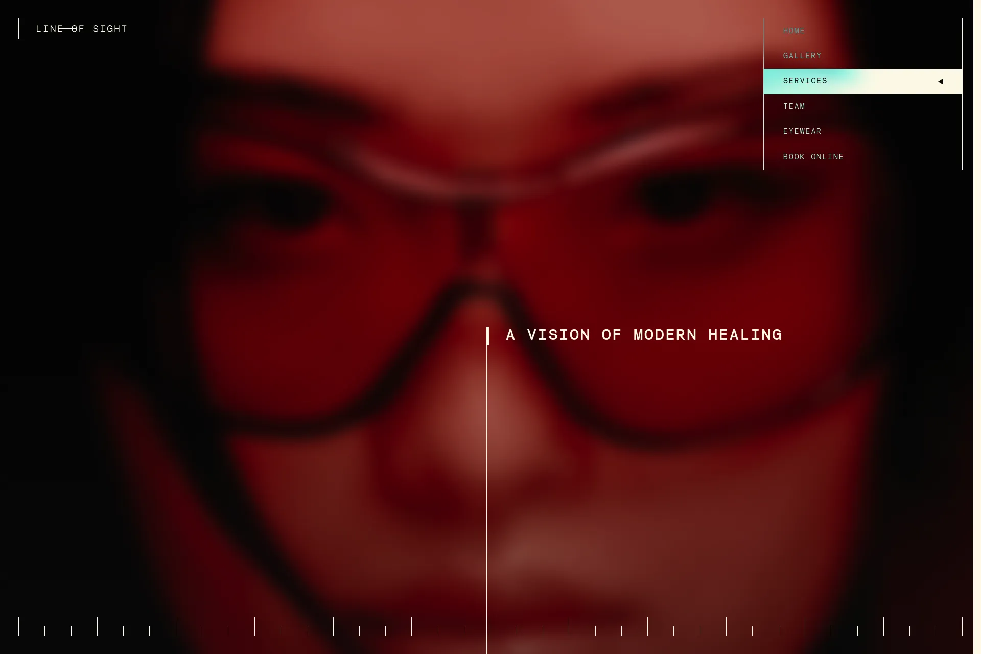 Screenshot of Line of sight website