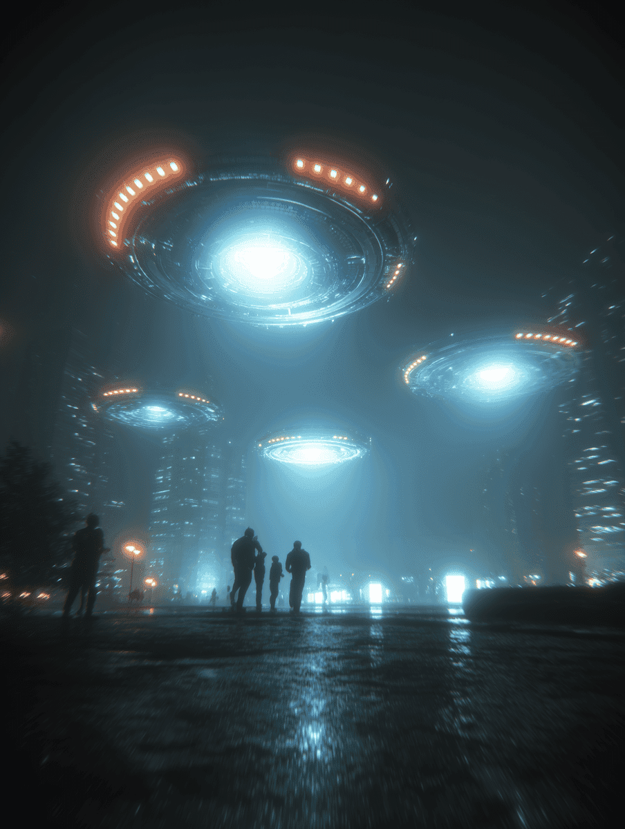 Futuristic Urban Nightscape