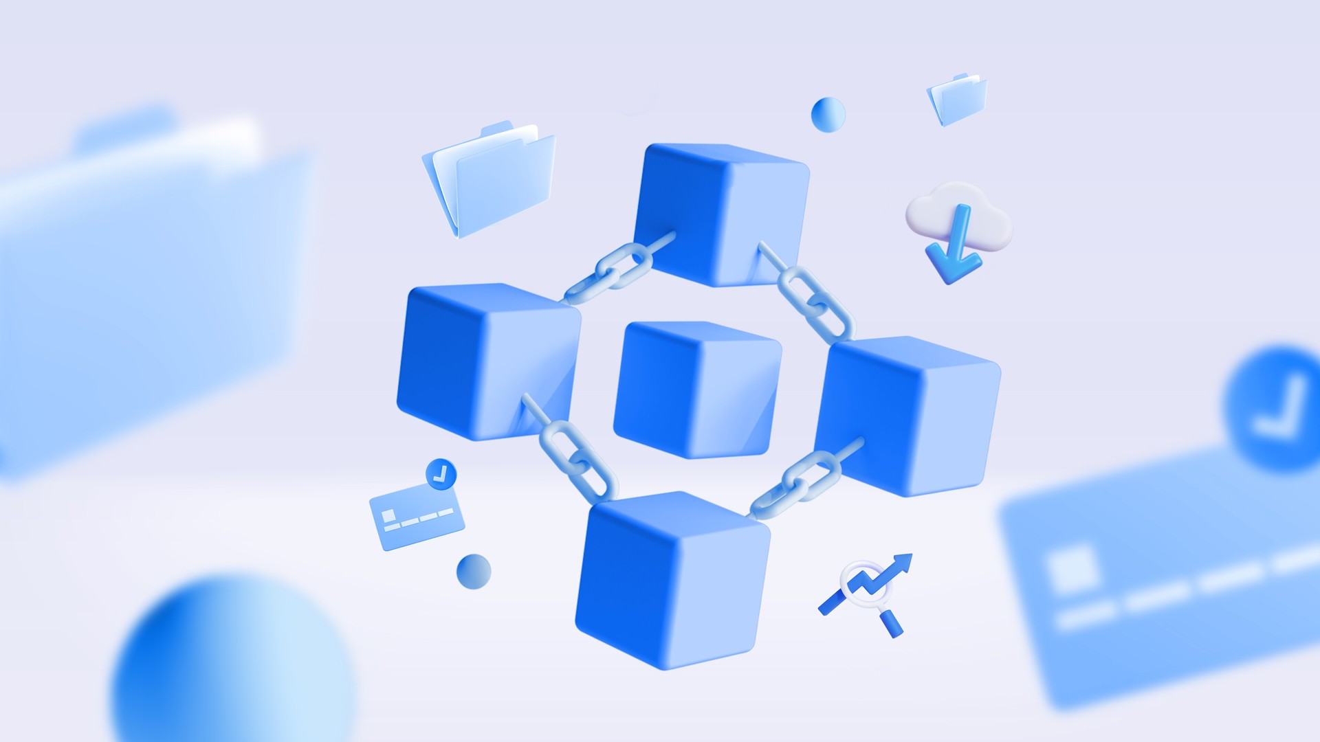 cubi 3d legati tra loro