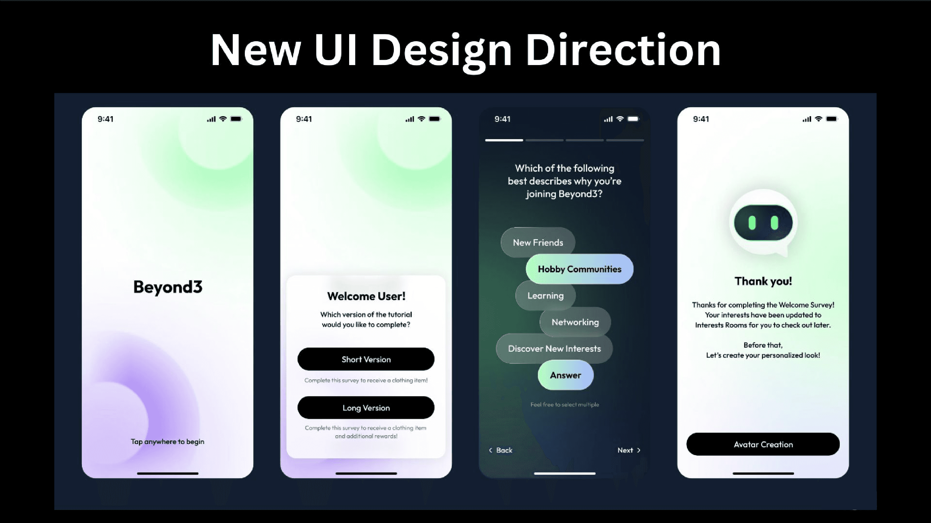 new UI