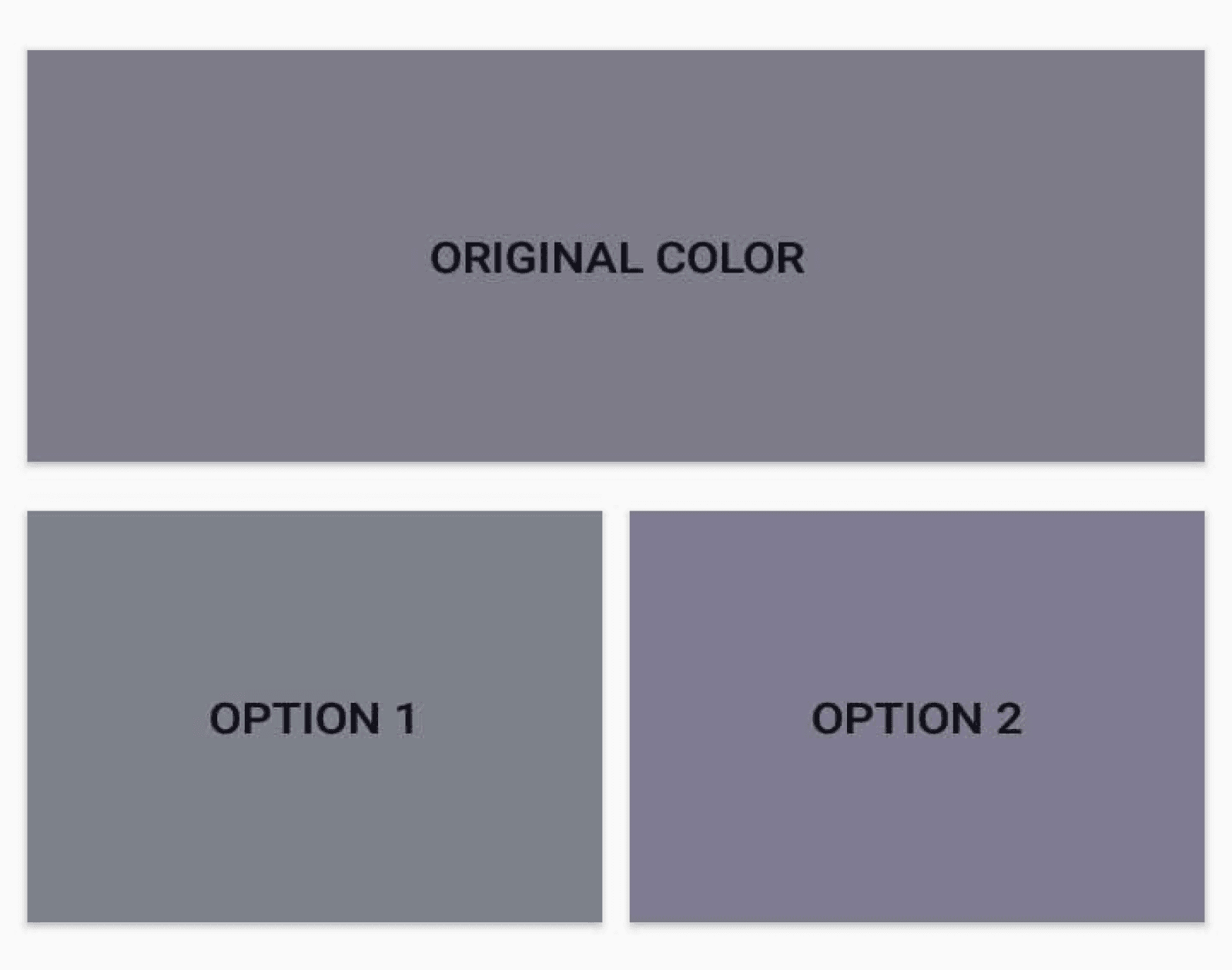 Original color-blind test, with option 1 matching the original color