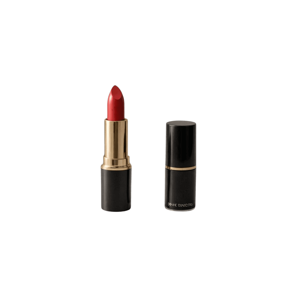 red lipstick on a transparent background