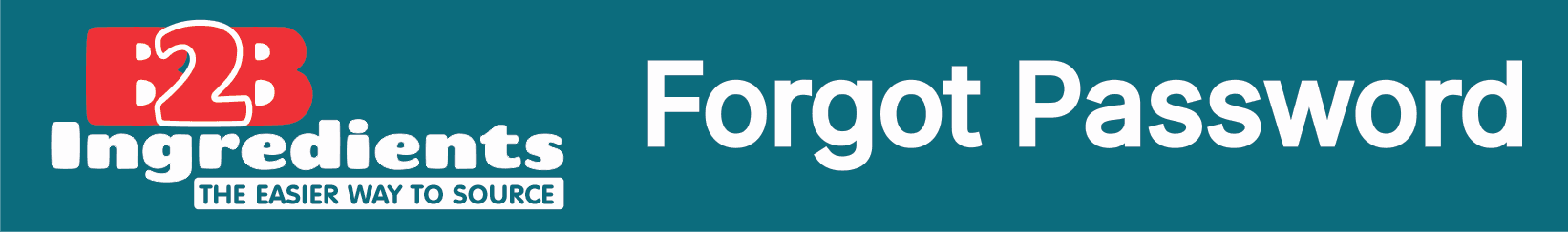 B2B Ingredients Logo and Forgot Password Header