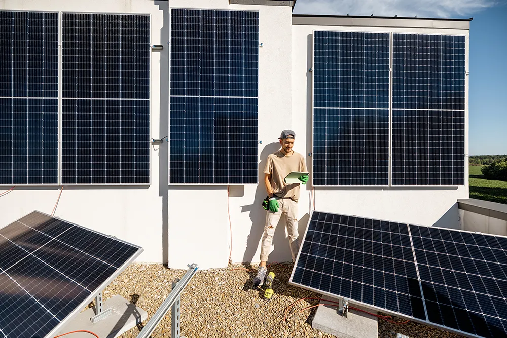 Solar panel install