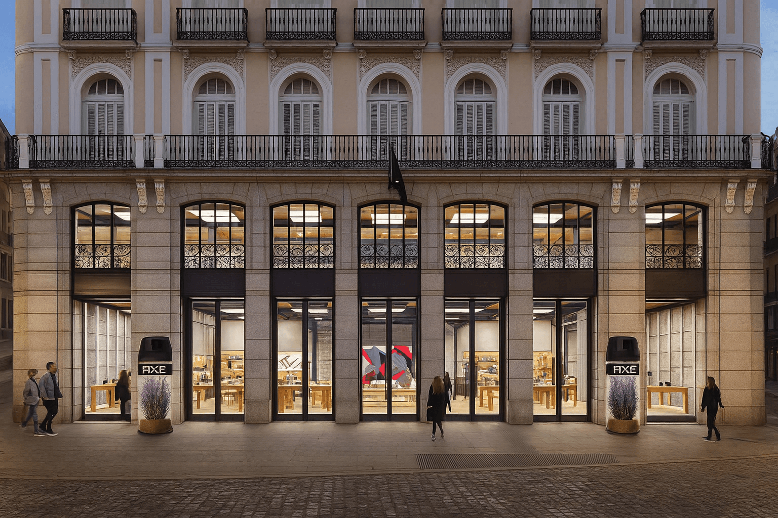 A close-up photograph of cracked-open pomegranates demonstrates the Clean Up feature, where unwanted objects in a photo are highlighted and deleted