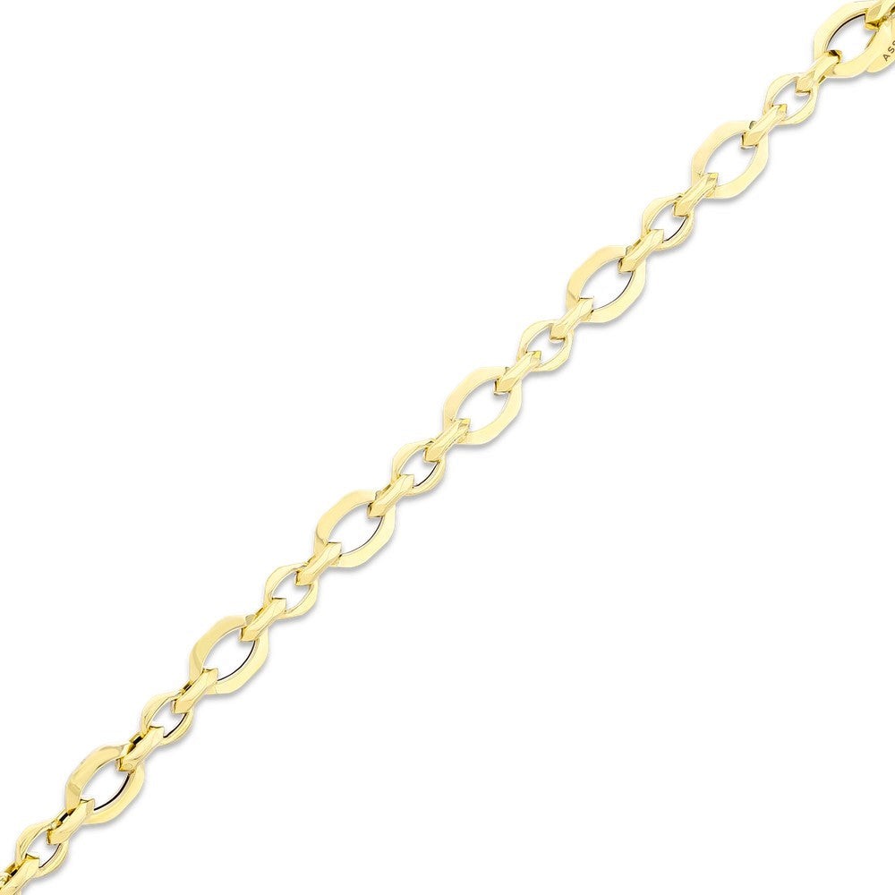 Assos Pırlanta 14 Ayar Altın Tasarım Bileklik 7.09 İnç Uzunluk