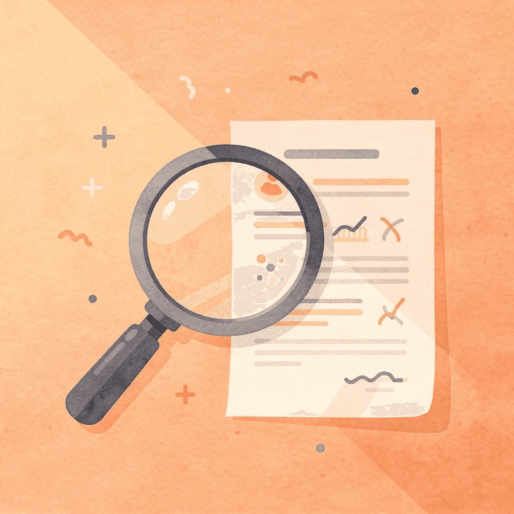Magnifying glass examining website technical elements - Technical SEO Agencies 
