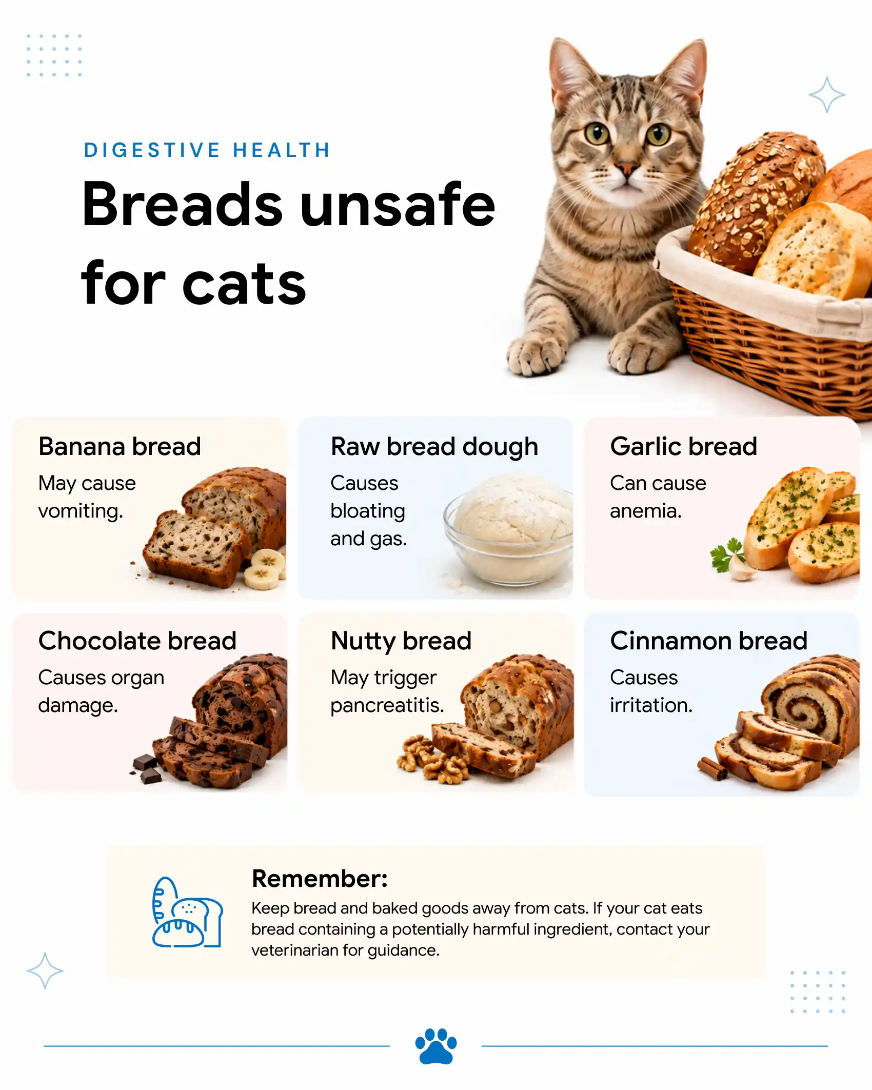 Breads Unsafe for Cats