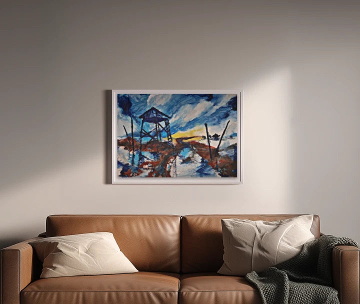 premium art poster and canvas prints, with originals available, from QART , of the artwork " Dead Sea "