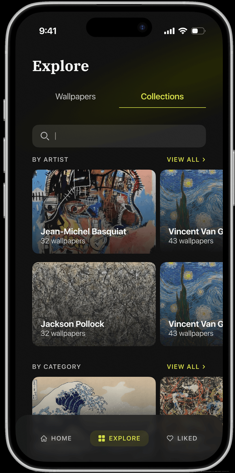 Wallpaper app explore