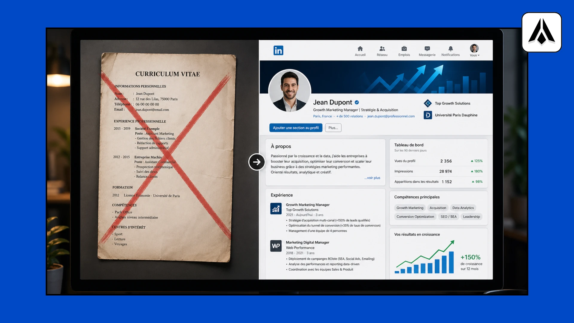 Le CV classique face au profil LinkedIn - Digit formations