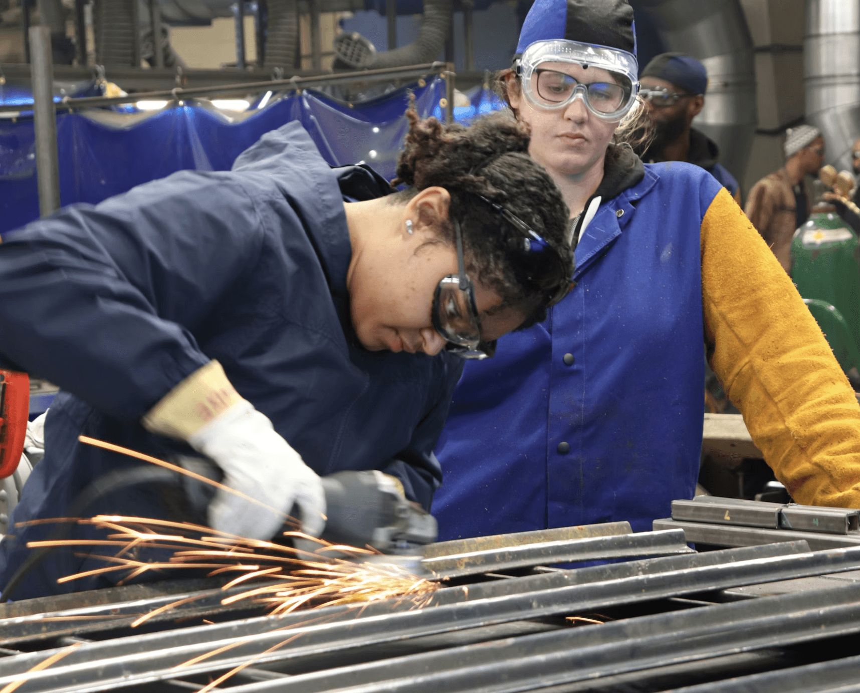 close-up of a contact lense model