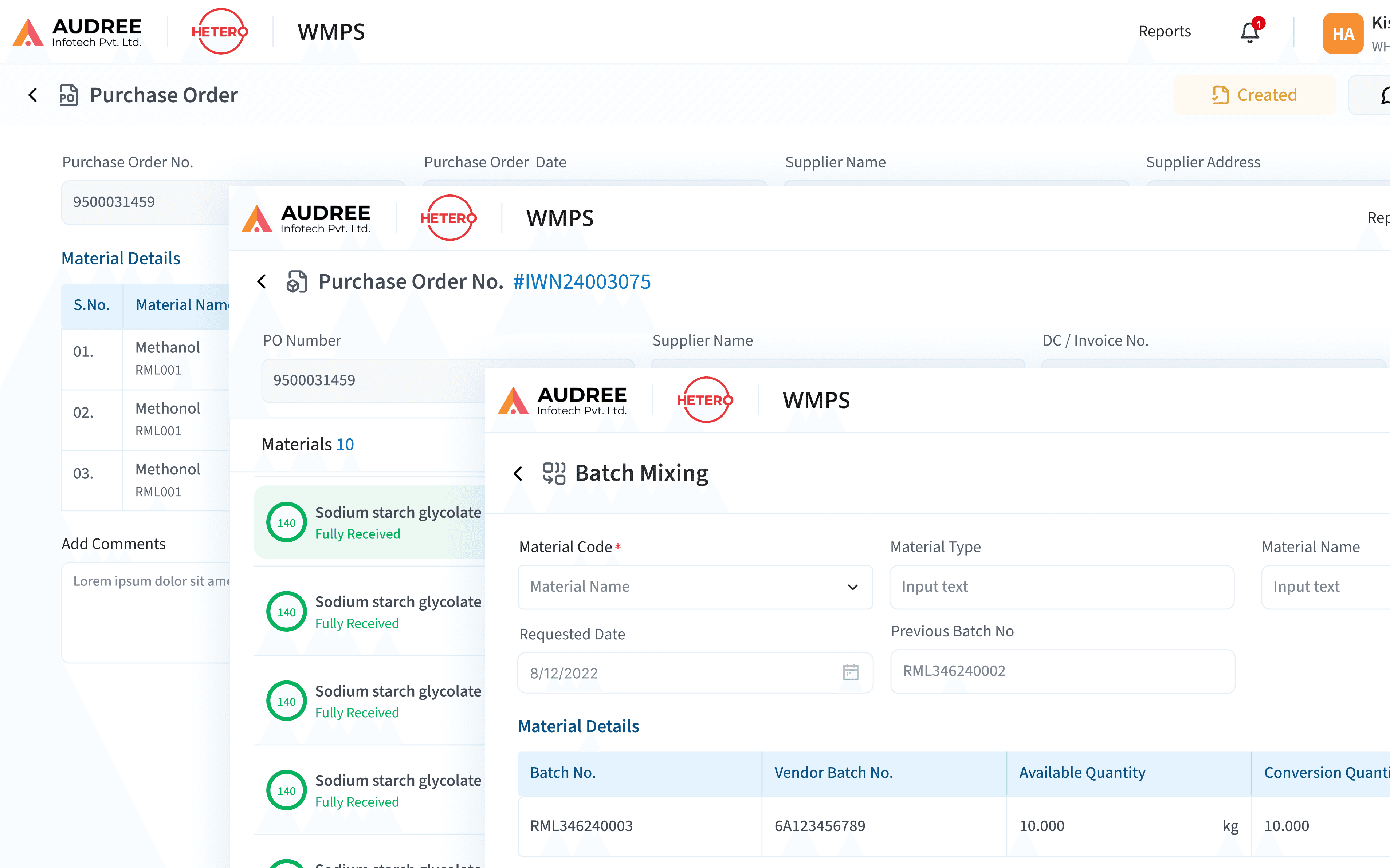 WMPS Software used in Pharma Warehouses