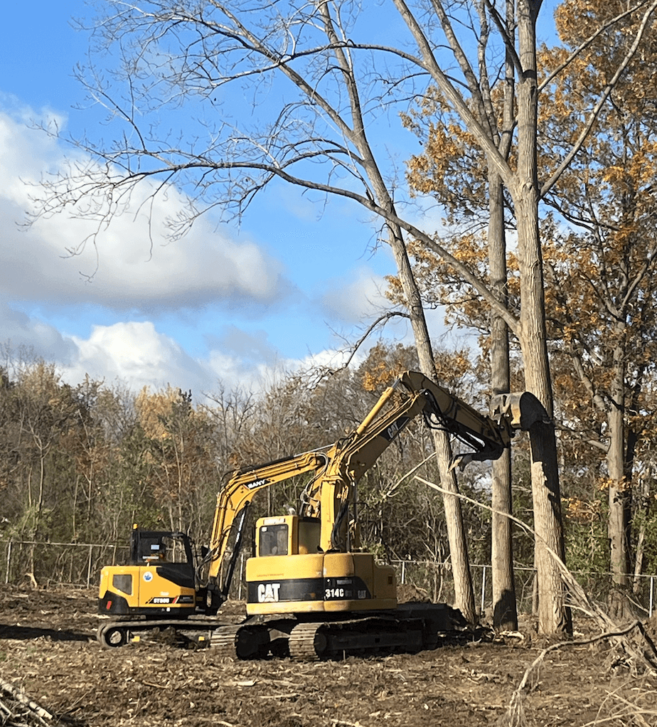 septic tank coming off truck