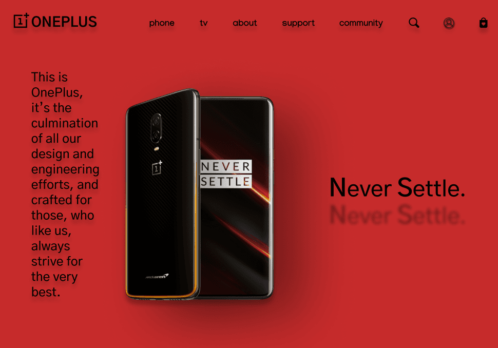 OnePlus Website Redesign