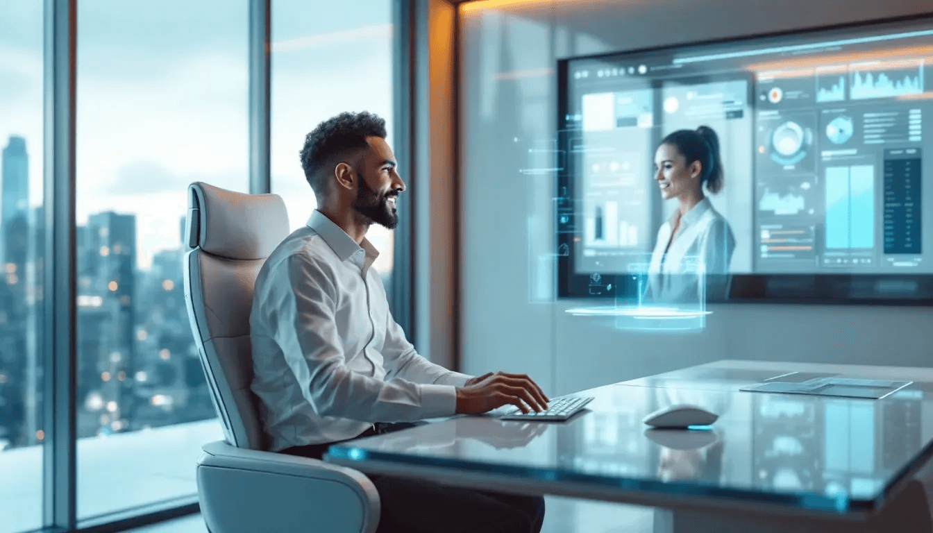  Man using AI for remote sale - AI For Sales Calls