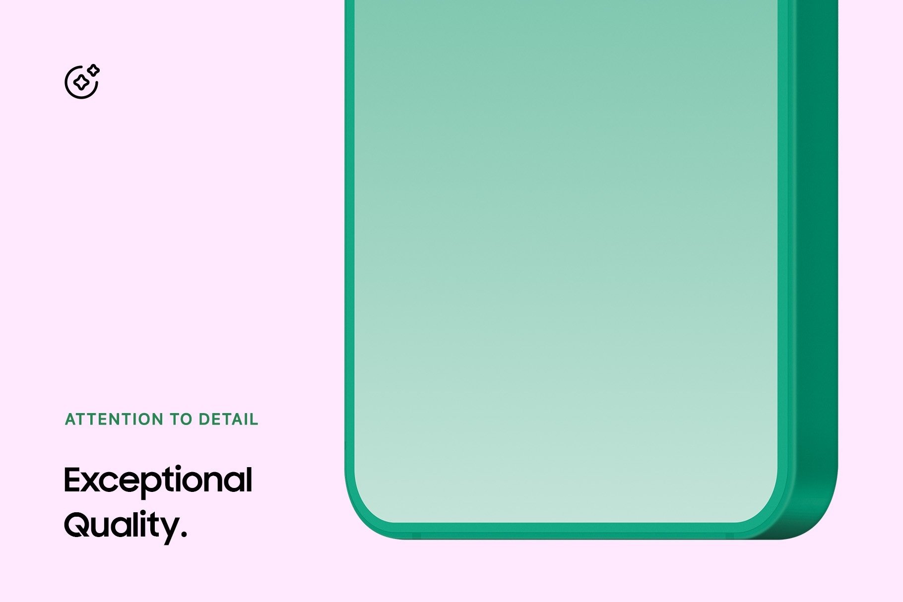 Detailed clay-style smartphone mockup highlighting smooth edges, precise detailing, and a clean display surface for high-quality visuals.
