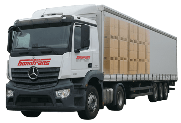 Bonntrans LKW mit Planenaufbau für Gütertransport