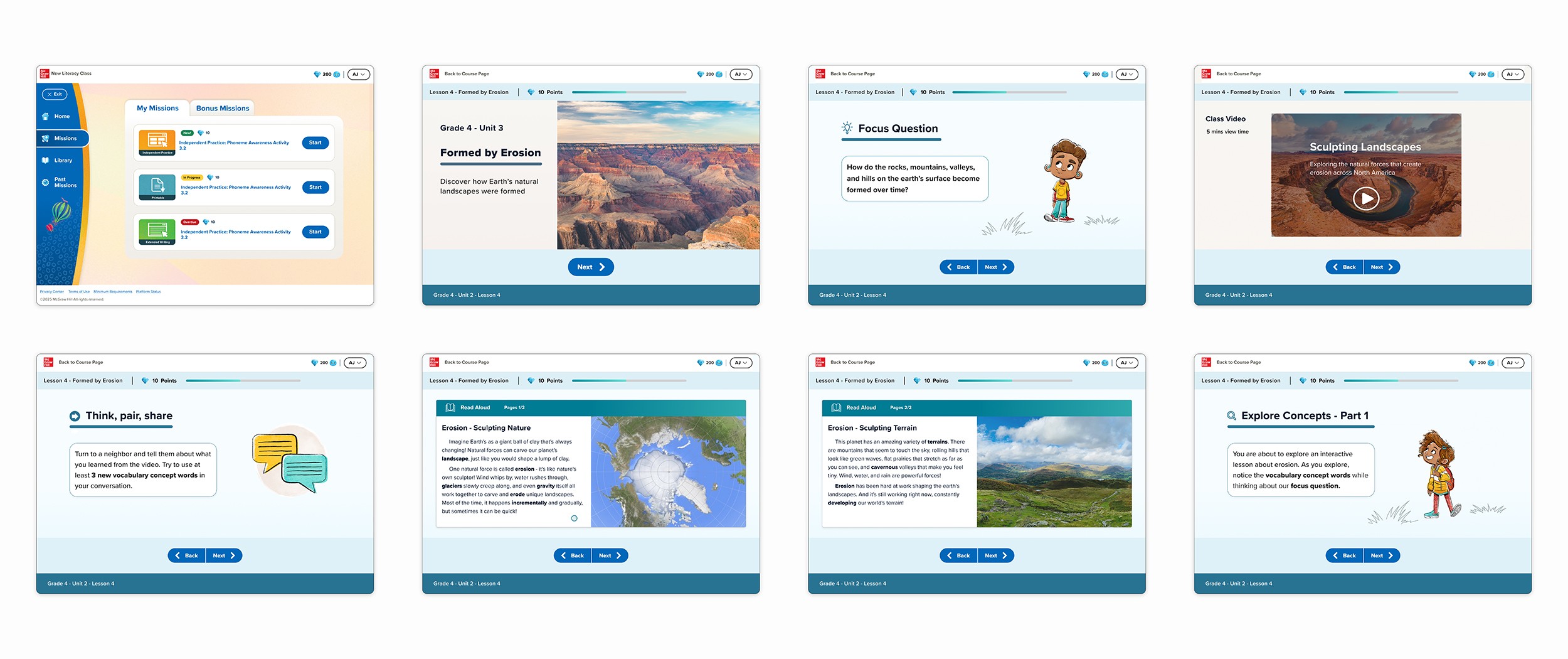 Walking on mountains