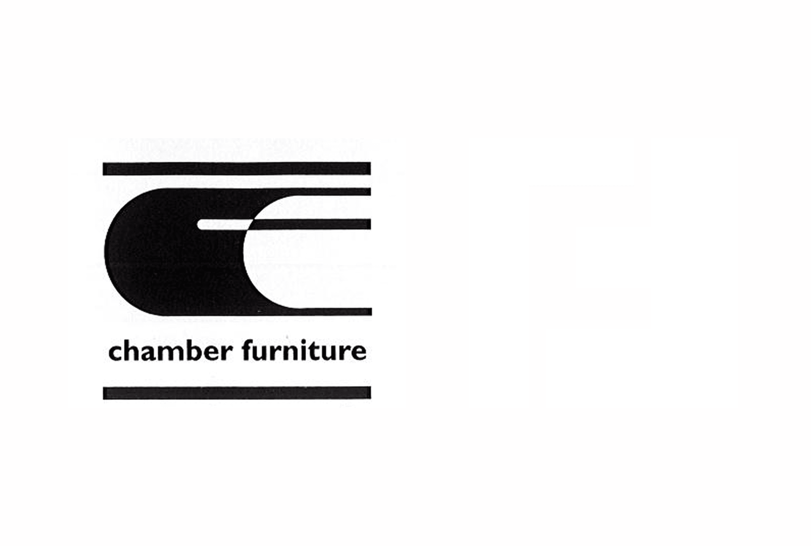 The original Chamber Furniture logo alongside the existing 2004 rebrand logo