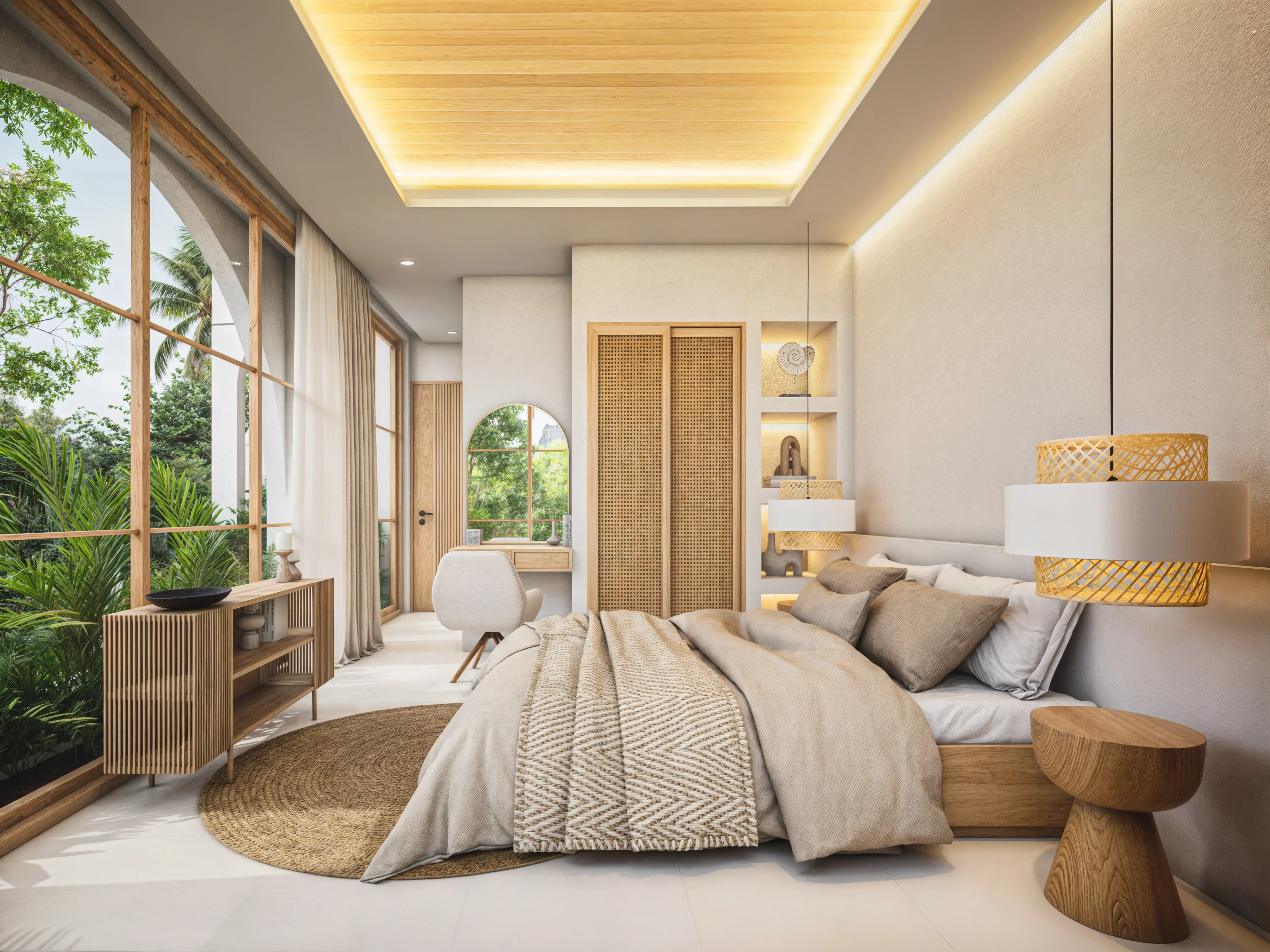 Image of a modern bedroom