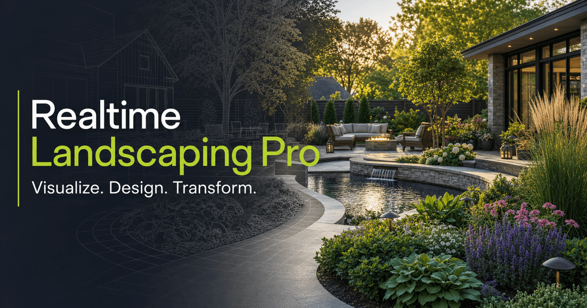 Realtime Landscaping Pro 2D and 3D landscape design software for Windows