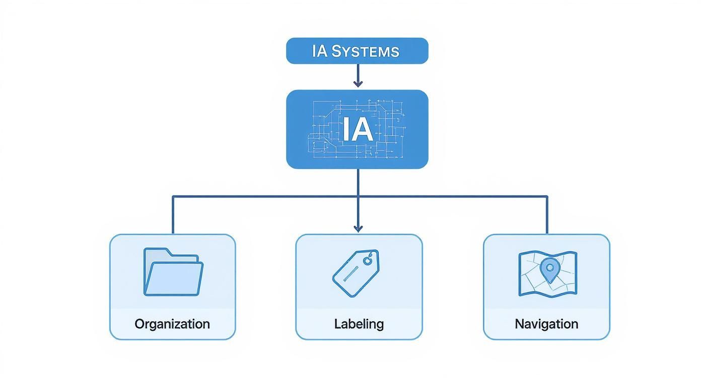 Infographic about what is information architecture