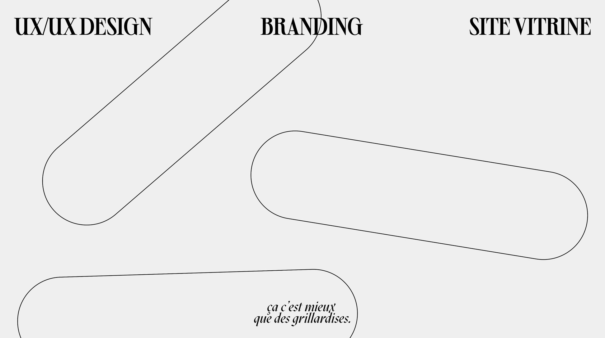 Expertises de Pop Tarte : UI/UX, branding, site vitrine.