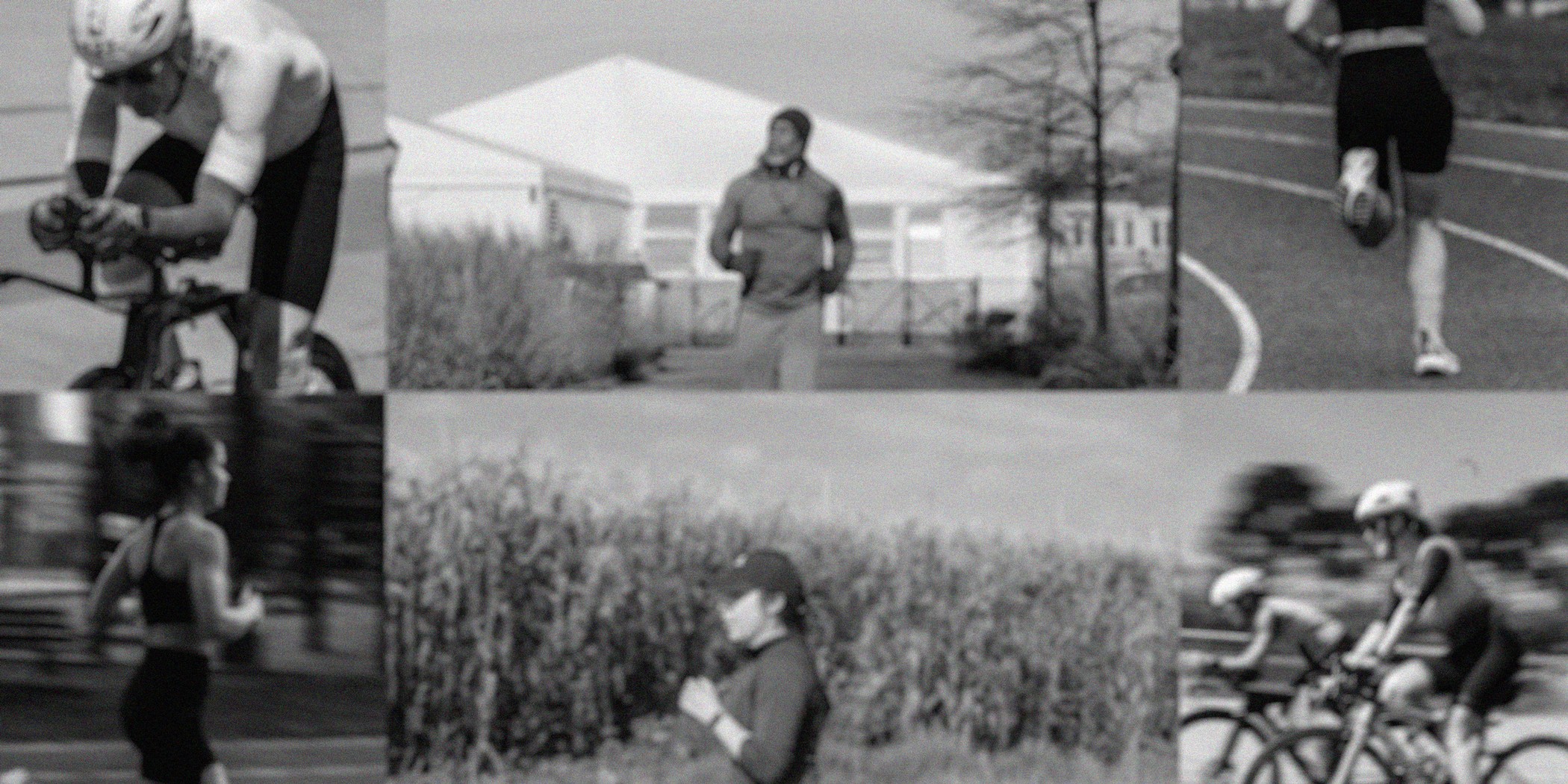 runners and cyclists putting in effort