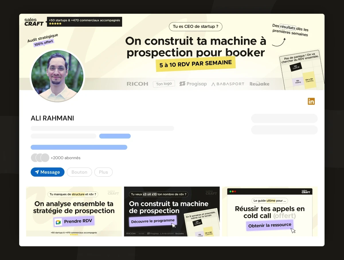 Profil Linkedin Ali Rahmani