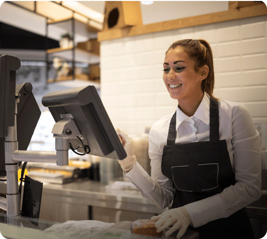 cashier process payment