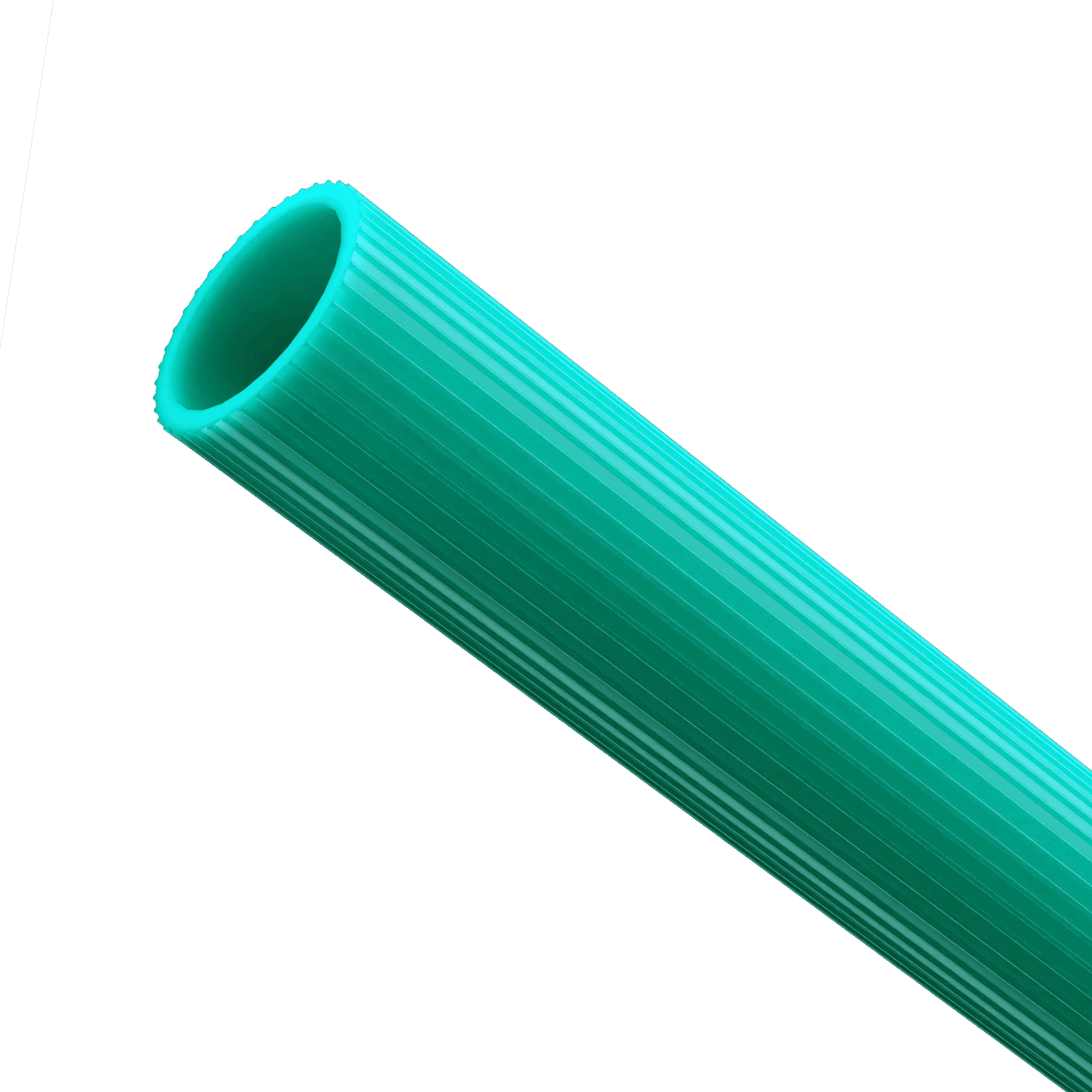Green PVC Tubes in a composition