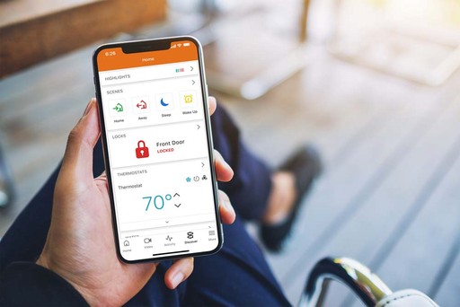 Smart home automation system controlling lights locks and climate