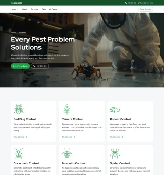 Pest Control Website Template