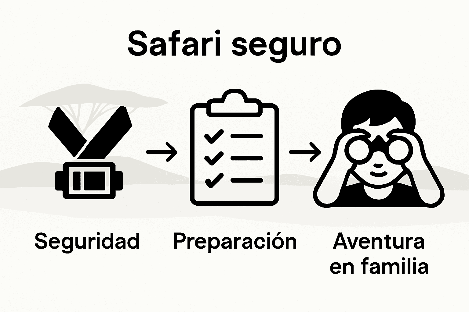 Infographic about safari family safety steps