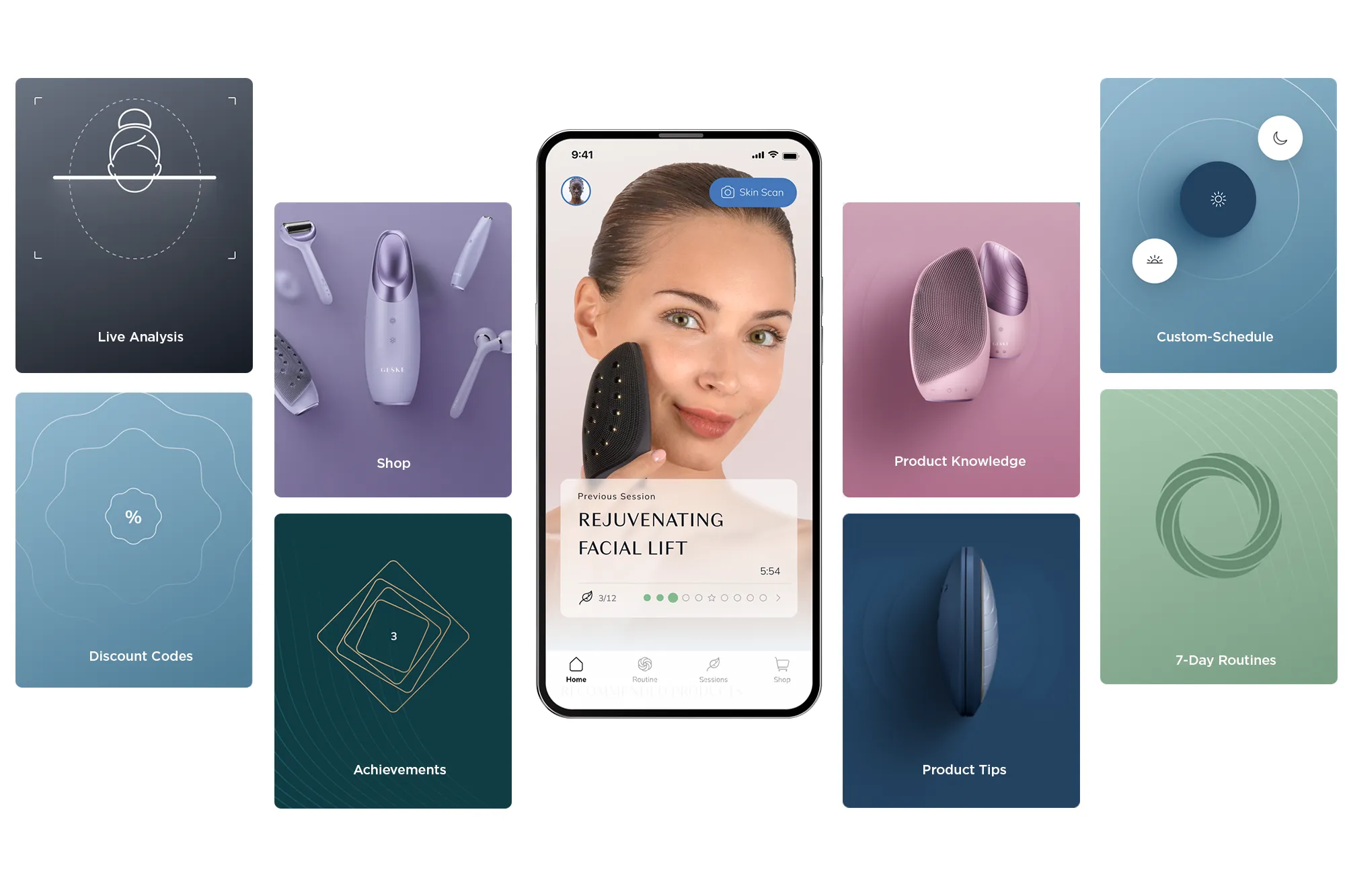 Streetside billboard with flyposters of the Batch.Works brand and illustrations