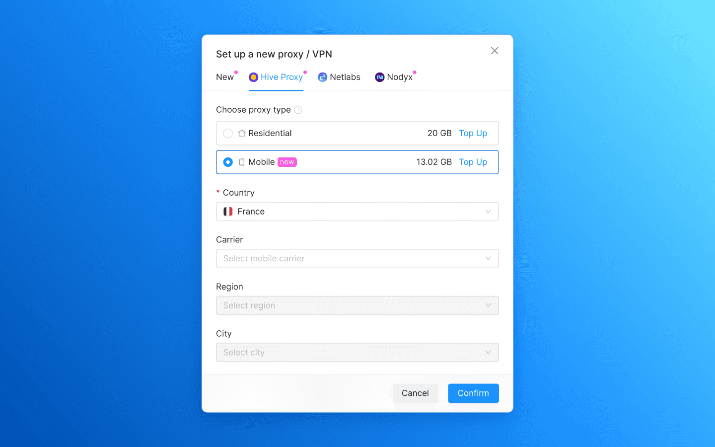 Proxy Shop: mobile proxies and a new provider