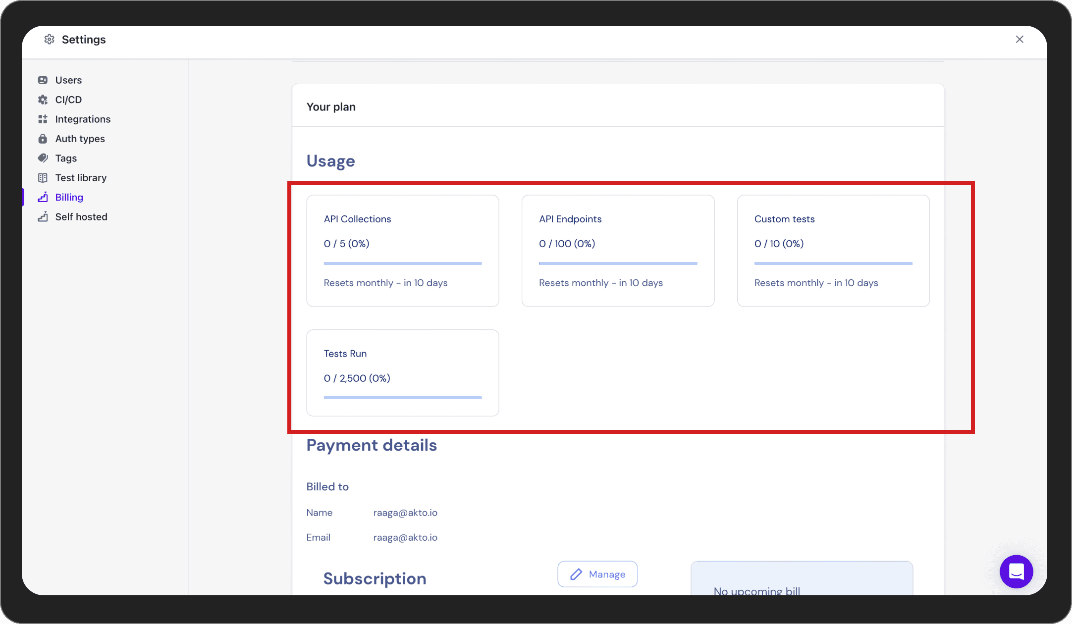 Usage Metrics