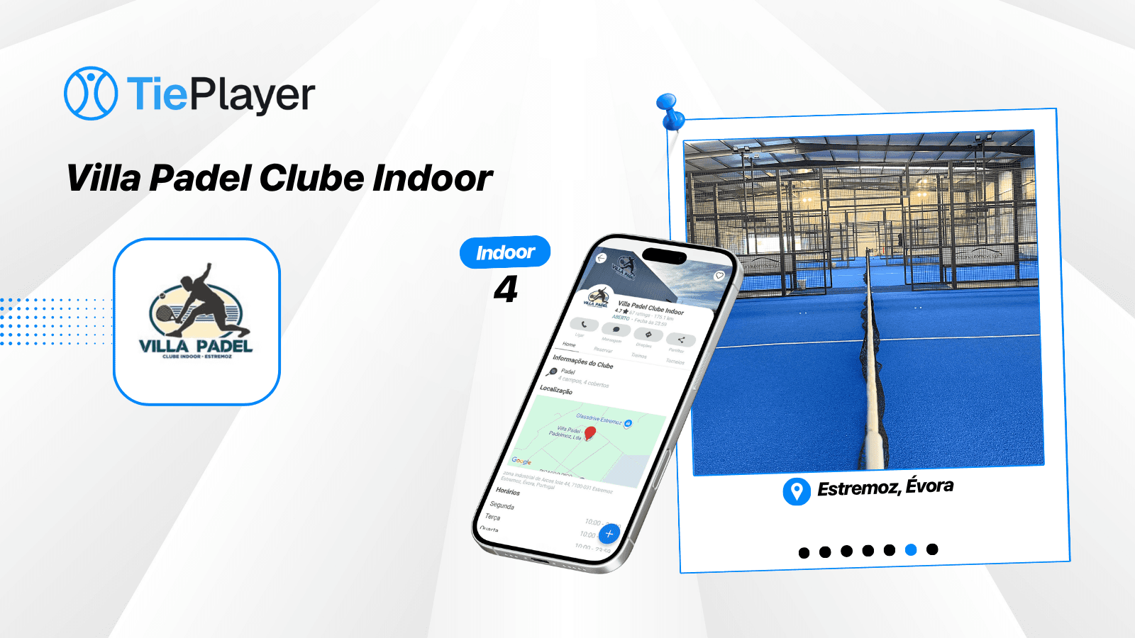 Book a padel court at Villa Padel Clube Indoor