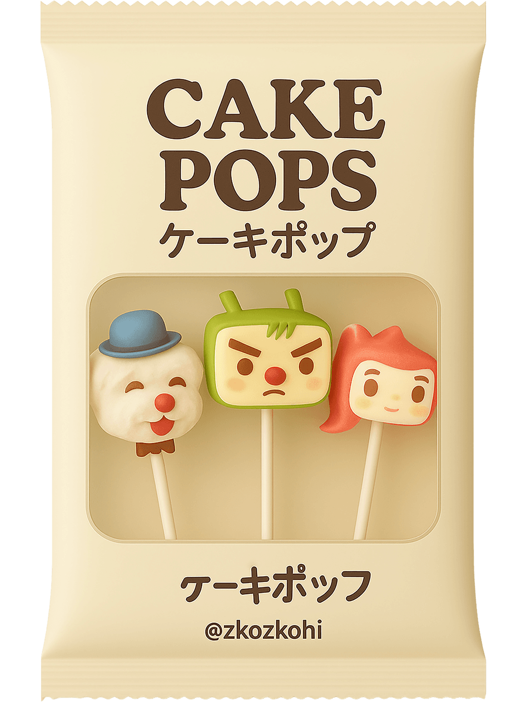 cakepops 3characters