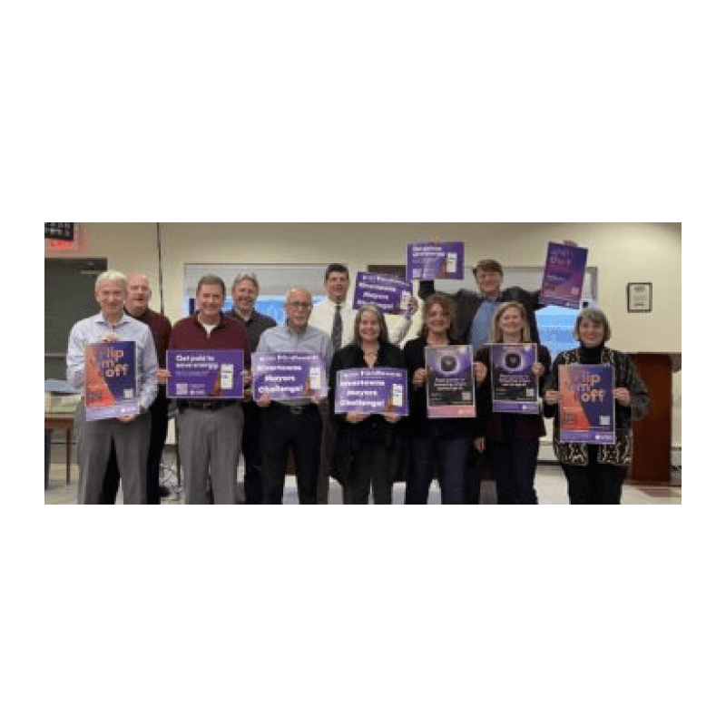 Pictured from left to right: Dobbs Ferry Village Administrator, Richard Leins; Elmsford Village Administrator, Michael Mills; Mayor of Elmsford, Robert Williams; Sleepy Hollow Village Administrator, Anthony Giaccio; Mayor of Dobbs Ferry, Vincent Rossillo; Irvington Village Administrator, Larry Schopfer; Mayor of Hastings-on-Hudson Nicola Armacost; Mayor of Tarrytown, Karen Brown; Hastings Village Manager, Mary Beth Murphy; Tarrytown Village Administrator Richard Slingerland; Mayor of Ardsley, Nancy Kaboolian
