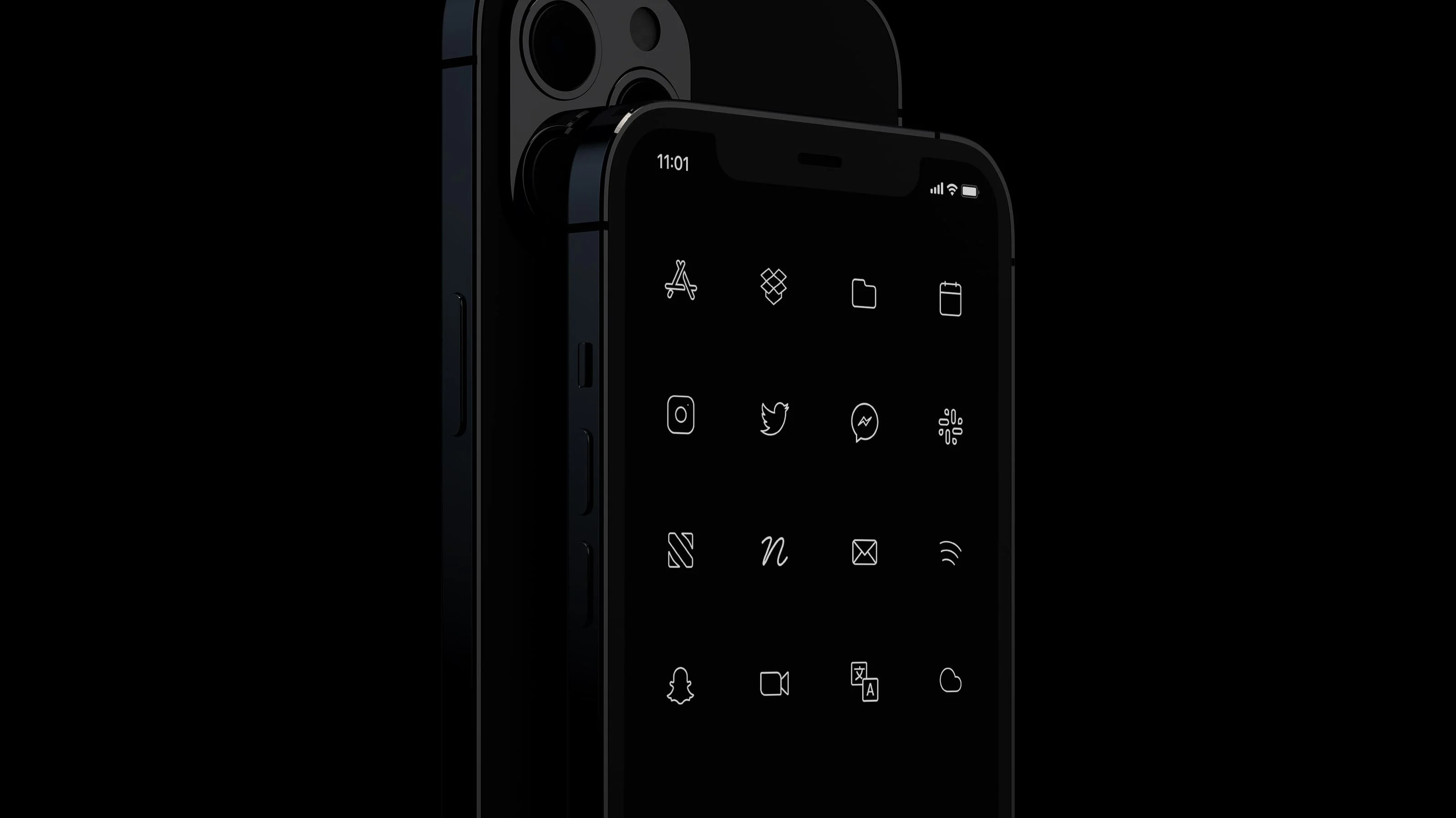 10+ Best Dark and Black iOS App Icons and Icon Packs