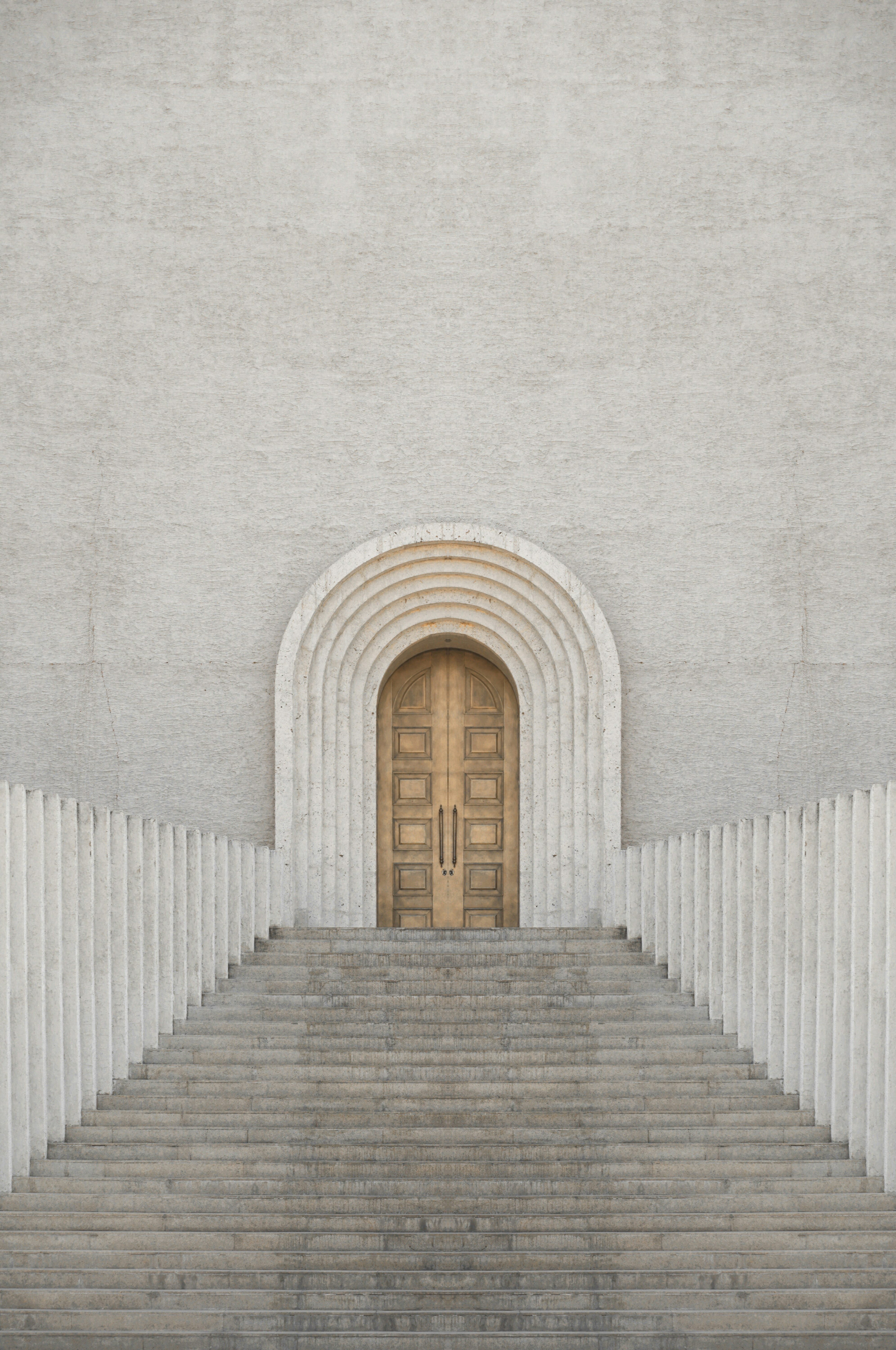 brown wooden door