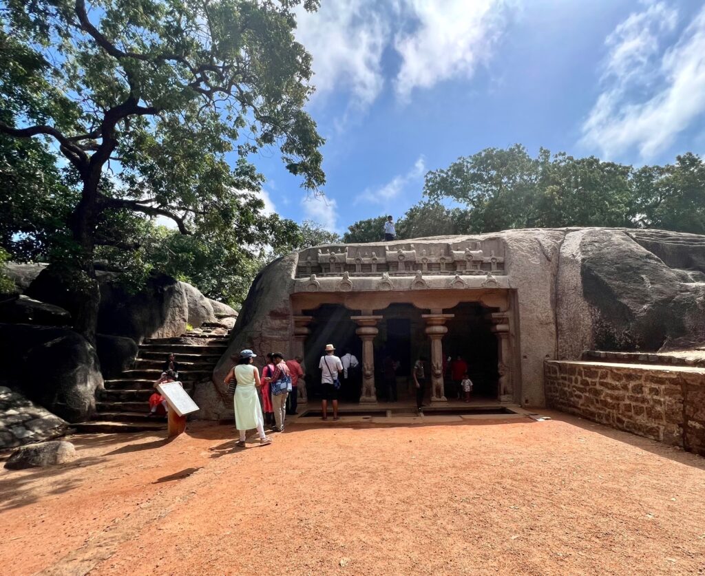 Varaha temple, a rock-cut cave temple at Mahabalipuram